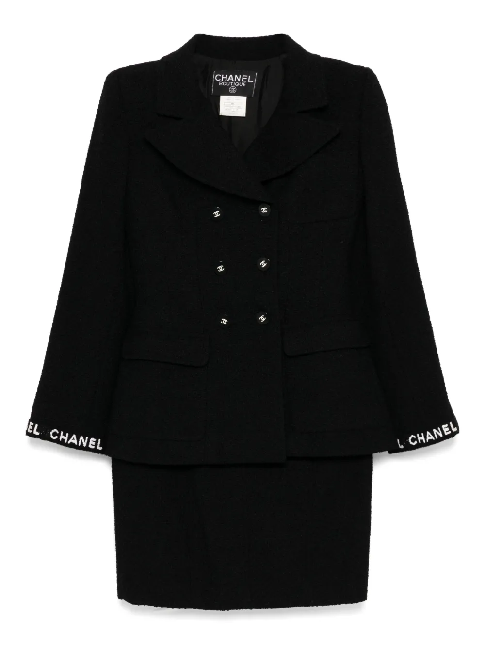 CHANEL Pre-Owned 1995 setup skirt suit | Black | Image 1