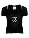 CHANEL Pre-Owned 2001 short-sleeved top - Black