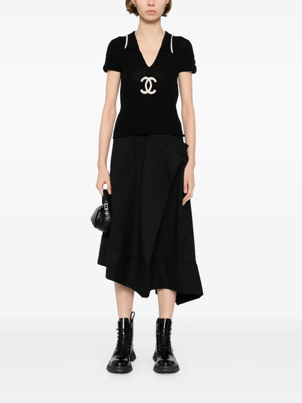 CHANEL Pre-Owned 2001 short-sleeved top | Image 2