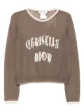 Christian Dior Pre-Owned 2002 logo-embroidered top - Brown