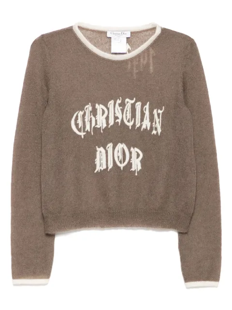 Christian Dior Pre-Owned 2002 logo-embroidered top