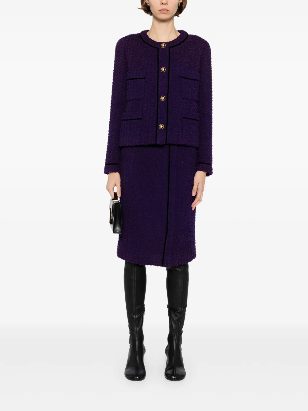 Pre-owned Chanel 1993 Setup Skirt Suit