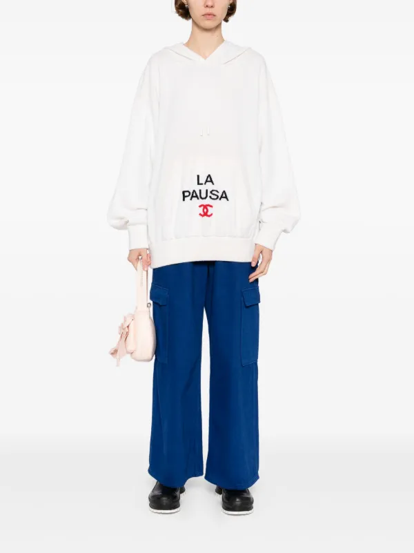 CHANEL Pre-Owned Hoodie De Cachemira 2018-2019 Blanco FARFETCH MX