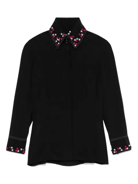 CHANEL Pre-Owned blusa de seda 2004