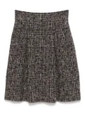 CHANEL Pre-Owned 2009 tweed skirt - Black