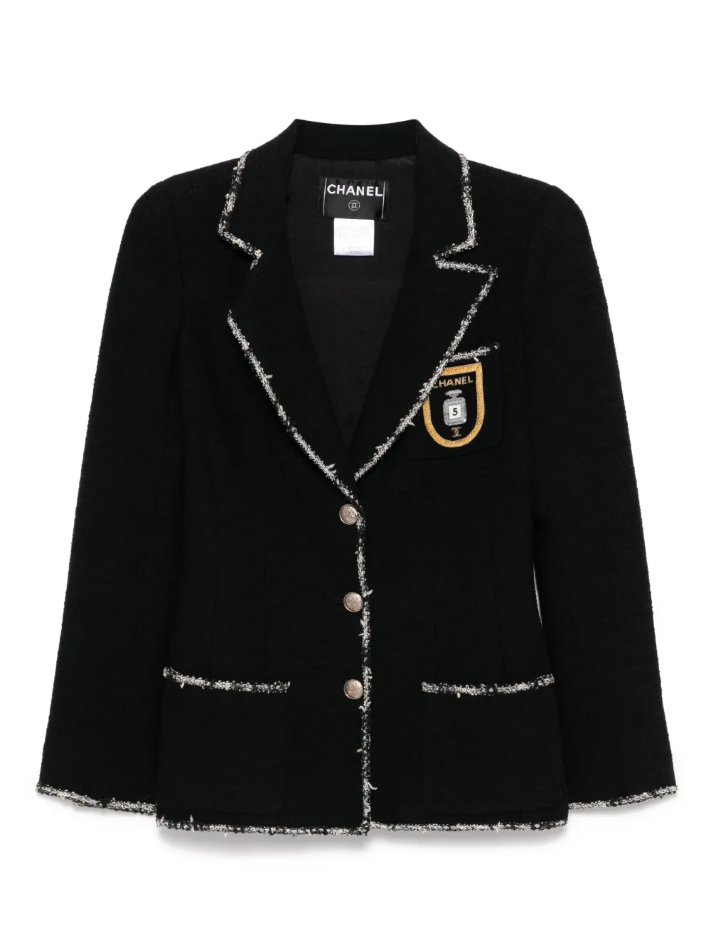 CHANEL Pre-Owned 2005 emblem jacket - ブラック CHANEL Pre-Owned 2005 emblem jacket - ブラック