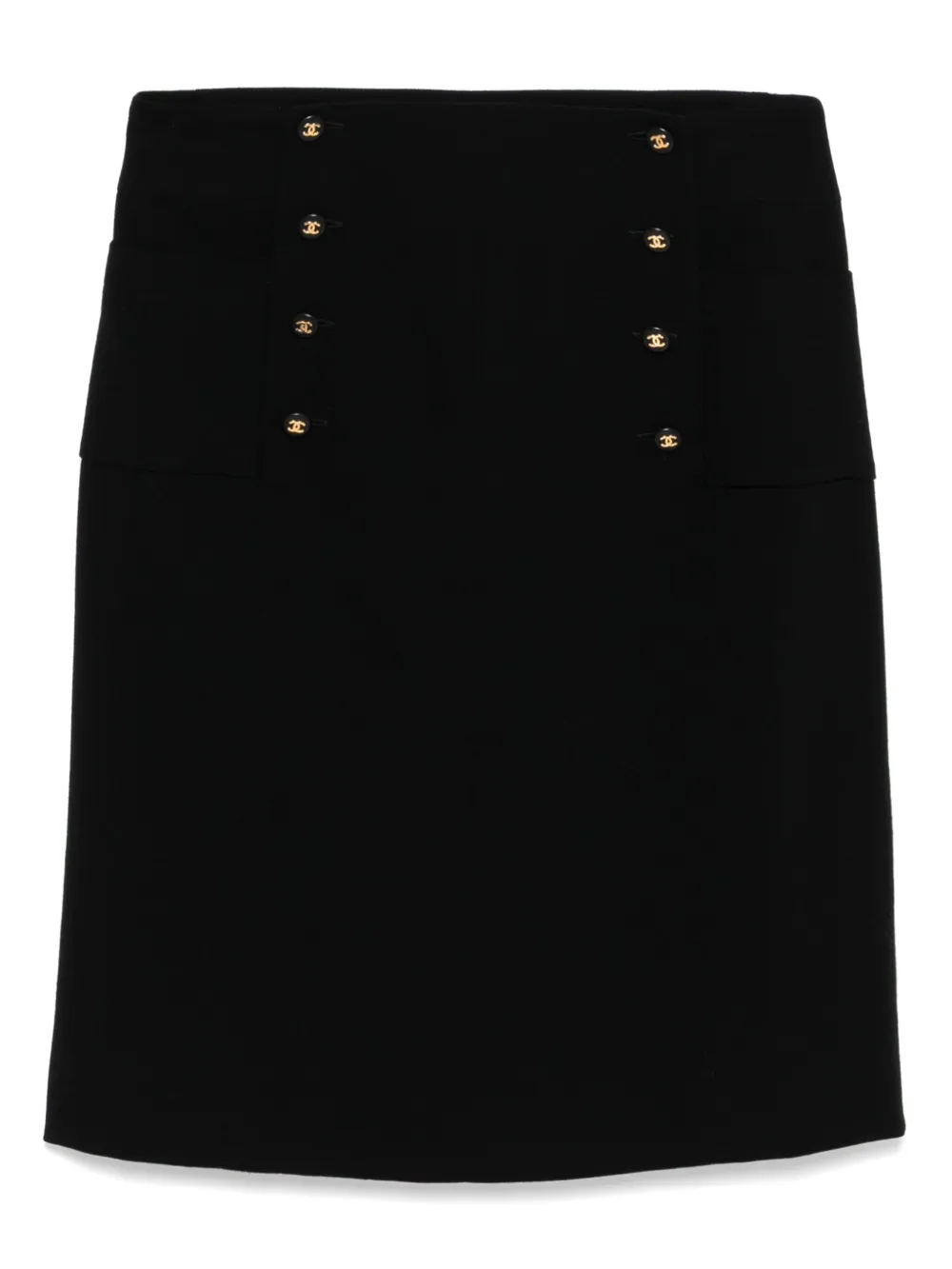 CHANEL Pre-Owned 1997 wool skirt | Black | Image 1