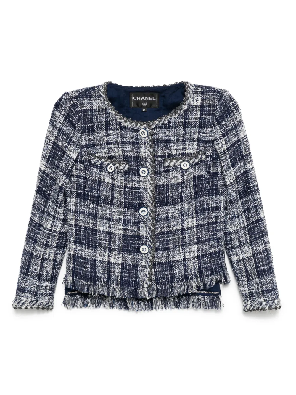 CHANEL Pre-Owned 2018 single-breasted jacket | Blue | Image 1