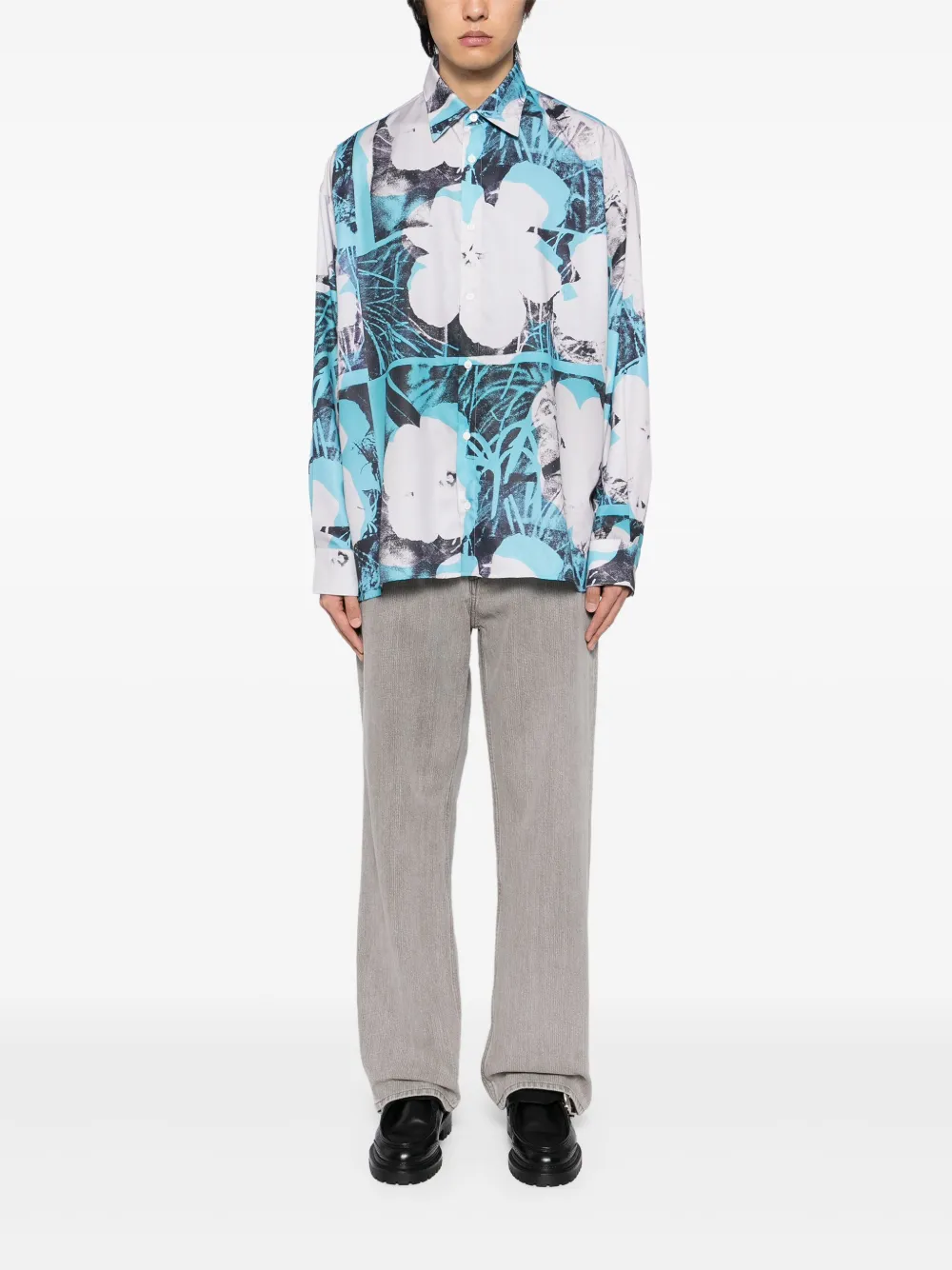 Études Studio Andy Warhol Flower shirt - Grijs
