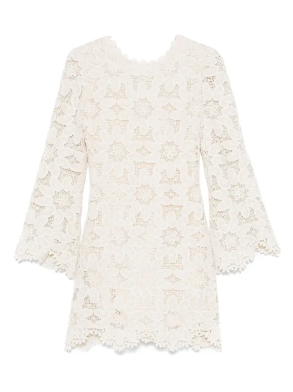 by malina lace dress lovisabarkman Serving spring in lace & creamy tones.. Desire lace trimmed cut out midi dress vanilla from MALINA