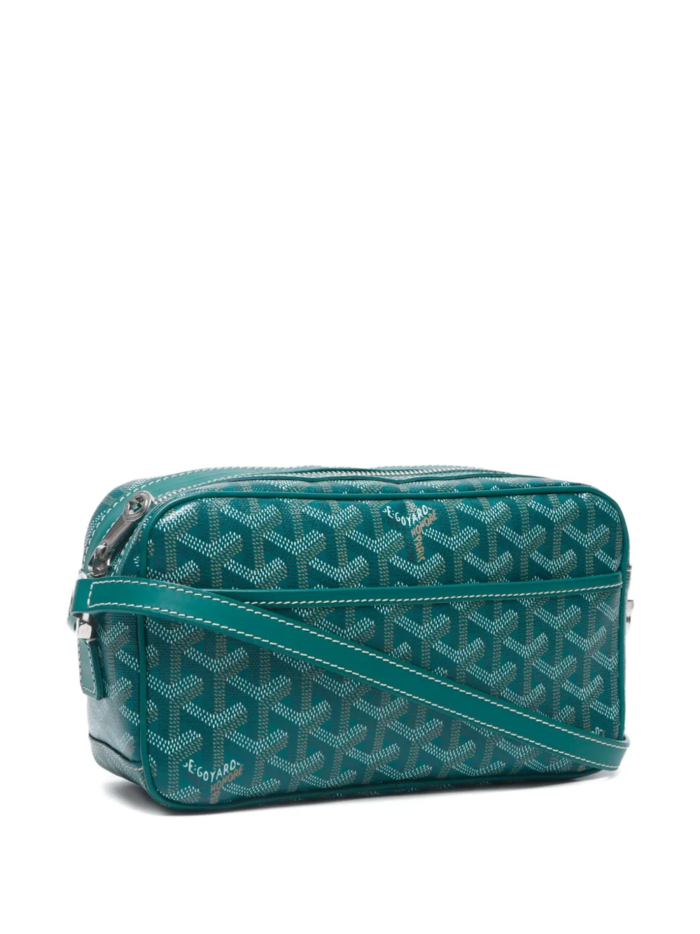 Pre-owned Goyard 2010s-2020s Cap-vert Pm Shoulder Bag In Green