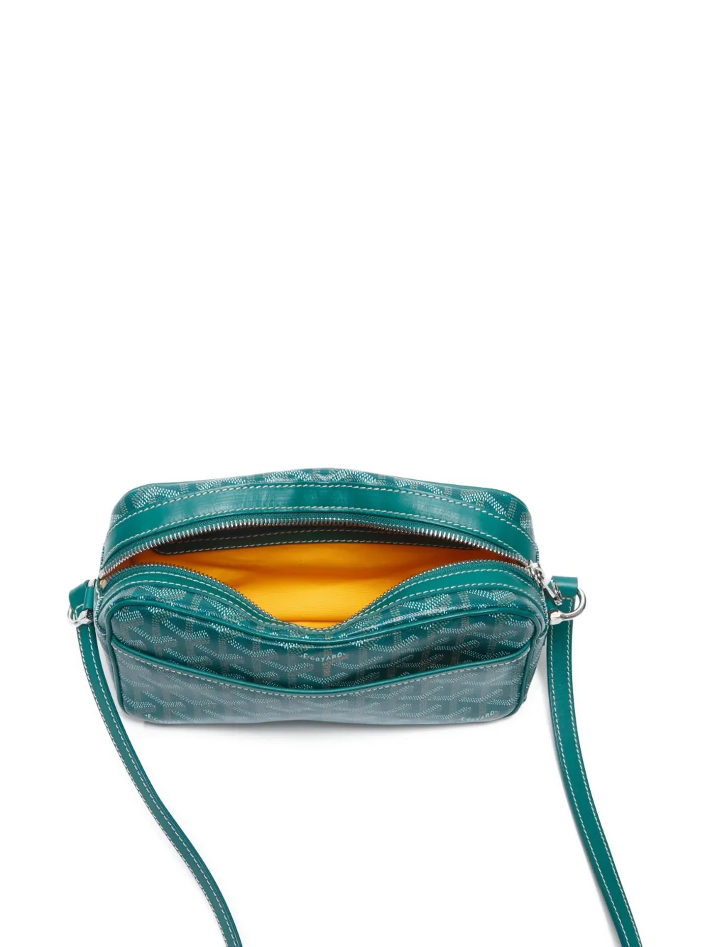 Pre-owned Goyard 2010s-2020s Cap-vert Pm Shoulder Bag In Green