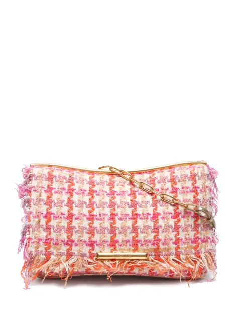Miu Miu Pre-Owned 2000-2020s houndstooth fringed shoulder bag