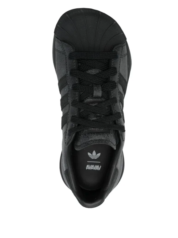 Adidas x AVAVAV Superstar レザー スニーカー | ブラック | FARFETCH JP