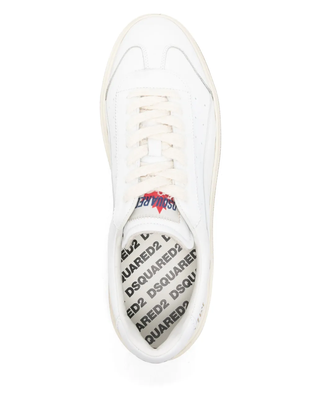 DSQUARED2 leather sneakers White