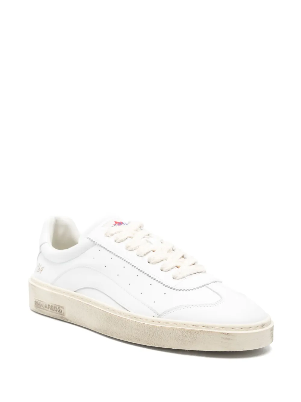 DSQUARED2 leather sneakers White