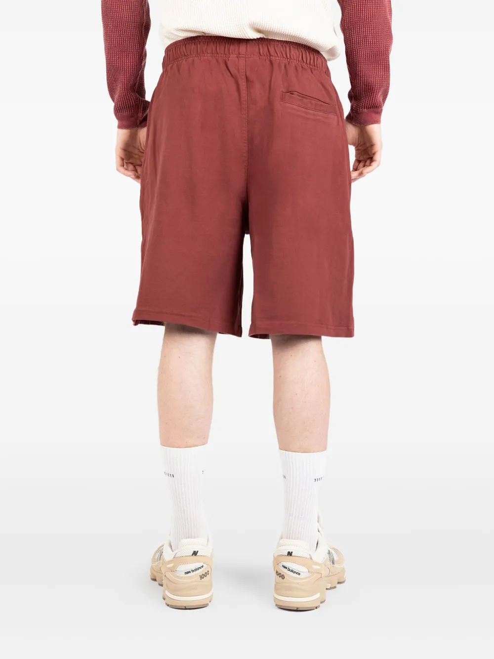 Stüssy embroidered-logo shorts Rood
