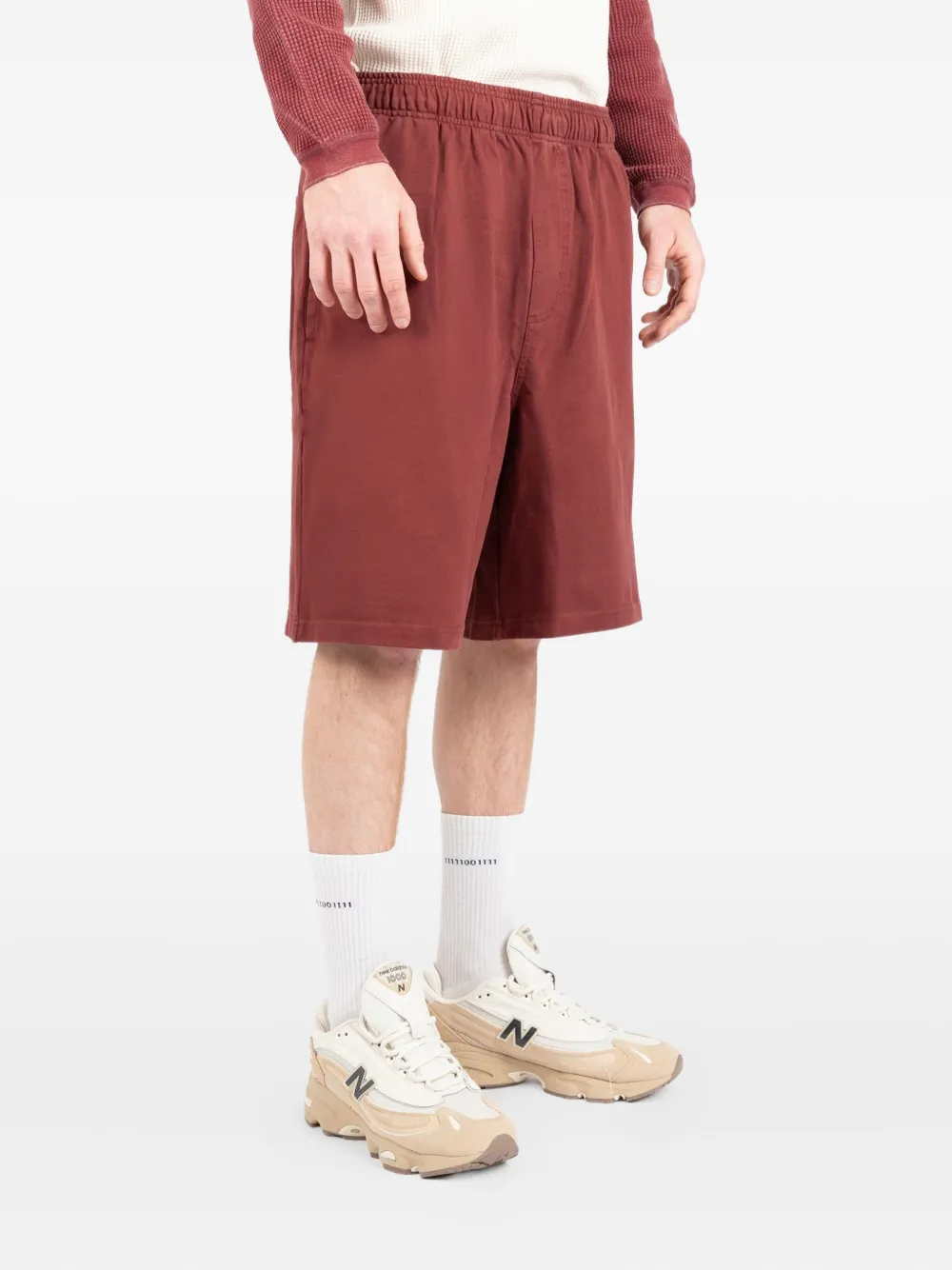 Stüssy embroidered-logo shorts Rood
