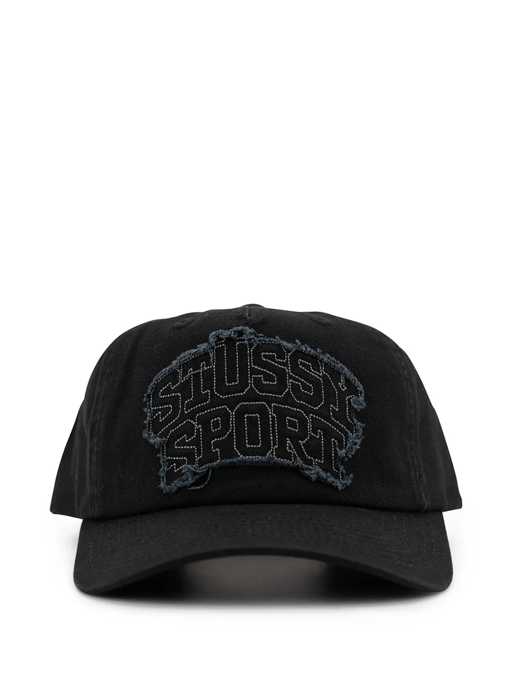 Stüssy logo-embroidered baseball cap Zwart