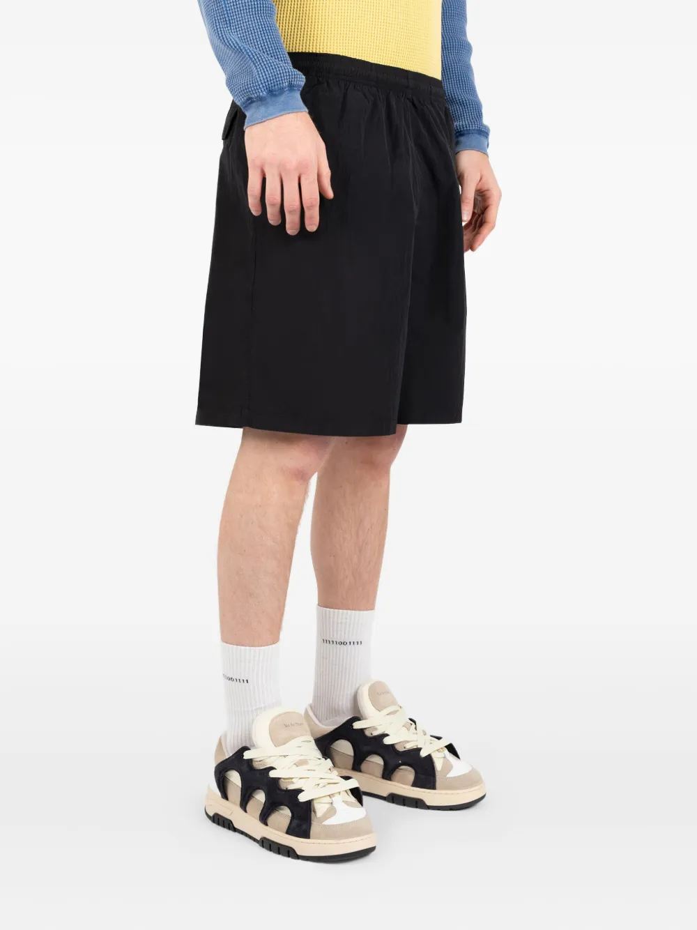 Stüssy embroidered-logo shorts Zwart