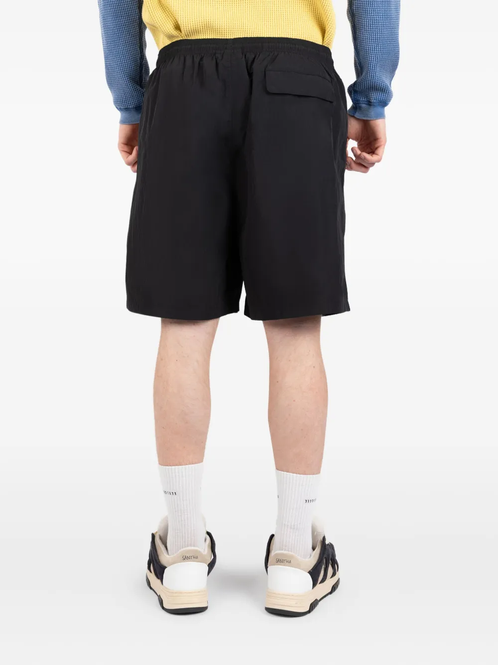 Stüssy embroidered-logo shorts Zwart