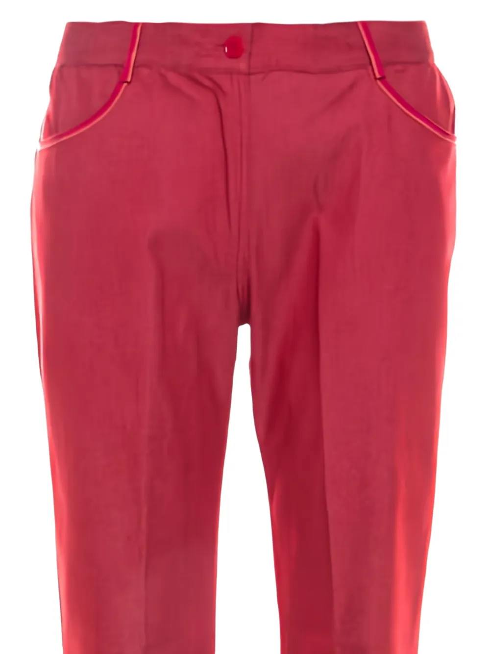 Missoni Pre-Owned Broek met contrasterend stiksel - Rood