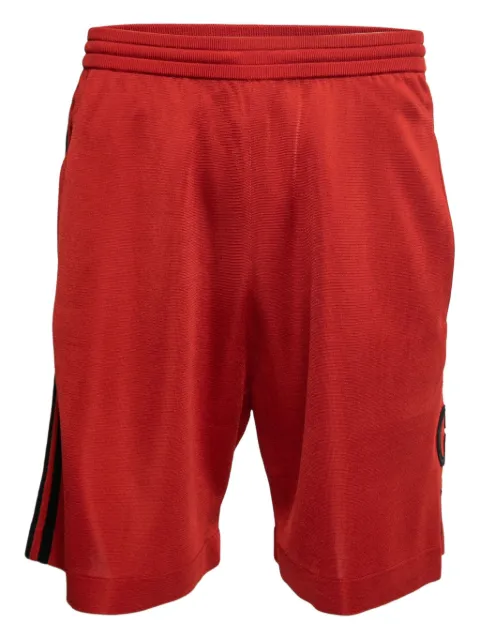 Gucci Pre-Owned x Adidas interlocking G-logo shorts