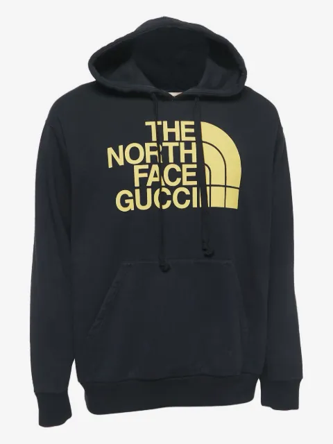 Gucci Pre-Owned x The North Face logo-print cotton hoodie
