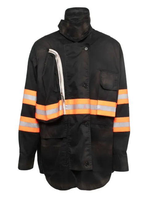 Calvin Klein pre-owned reflective-stripe cotton jacket