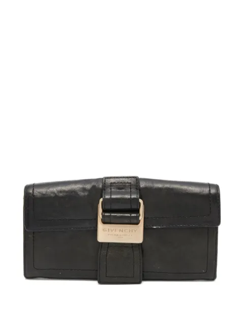 Givenchy Pre-Owned cartera de piel con hebilla