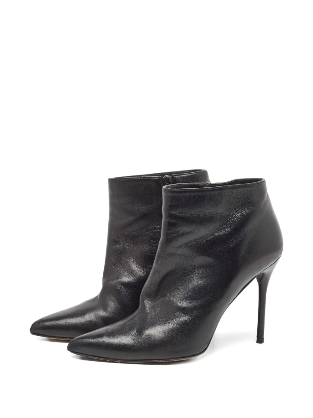 Stuart Weitzman Leren enkellaarzen - Zwart