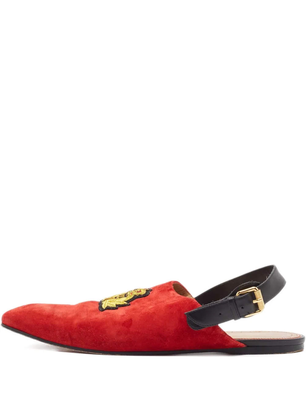 Christian Louboutin Pre-Owned leather flat sandals | Red | Image 1