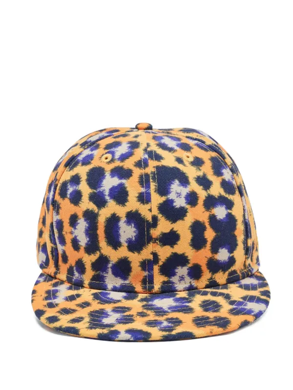 Kenzo Pre-Owned New Era 59 レオパード キャップ | イエロー