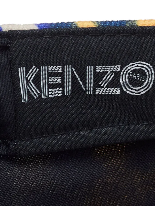 Kenzo Pre-Owned New Era 59 leopard-print Baseball Cap | Yellow