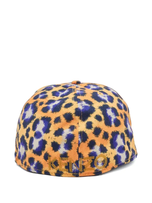Kenzo Pre-Owned New Era 59 レオパード キャップ | イエロー