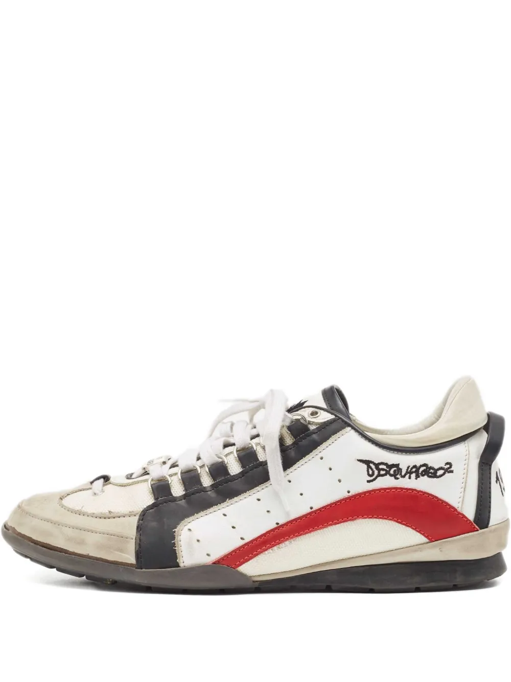 DSQUARED2 leather panelled sneakers | White | Image 1