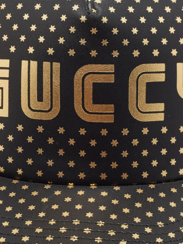 Gucci Pre-Owned star-pattern Mesh Cap | Black | FARFETCH display picture 1