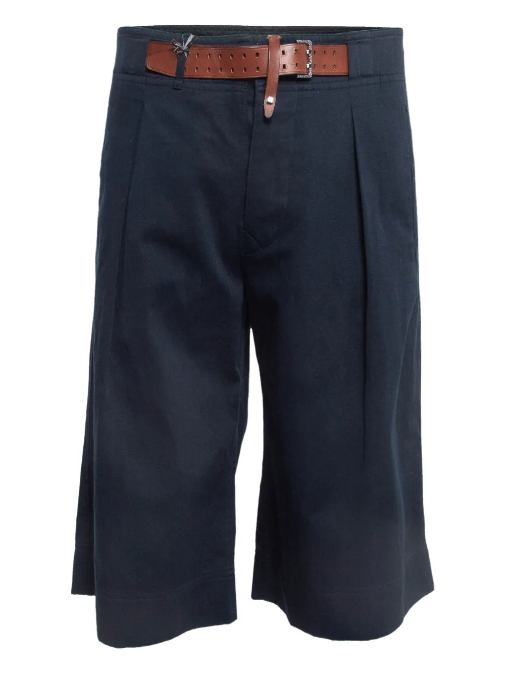 pleat-detailed pockets shorts