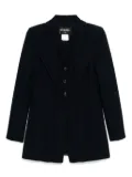 CHANEL Pre-Owned 2014 single-breasted coat - Blue