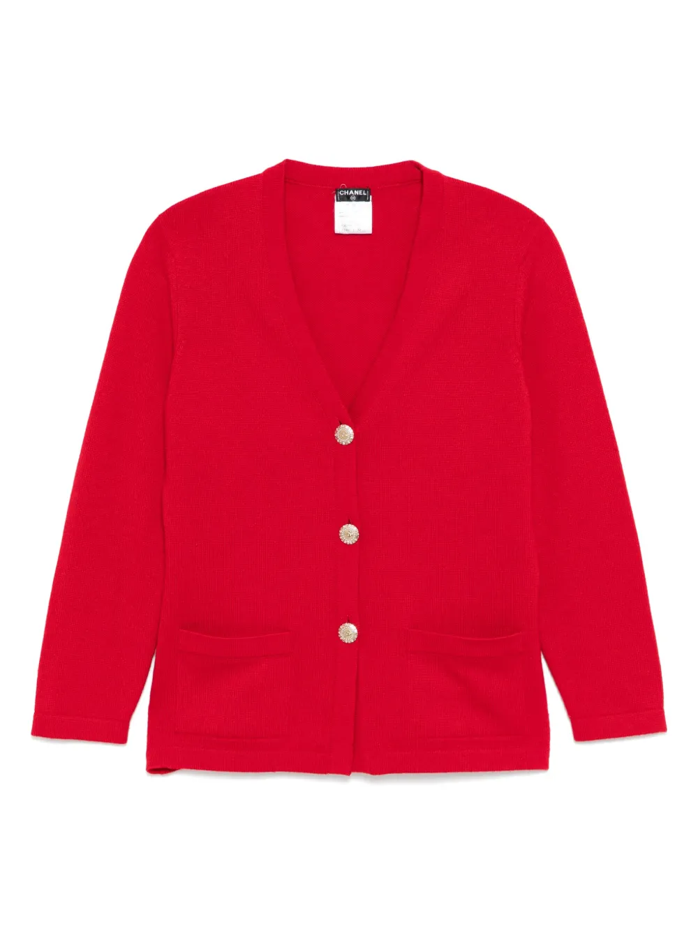 CHANEL Pre-Owned 2009 cashmere cardigan | Red | Image 1