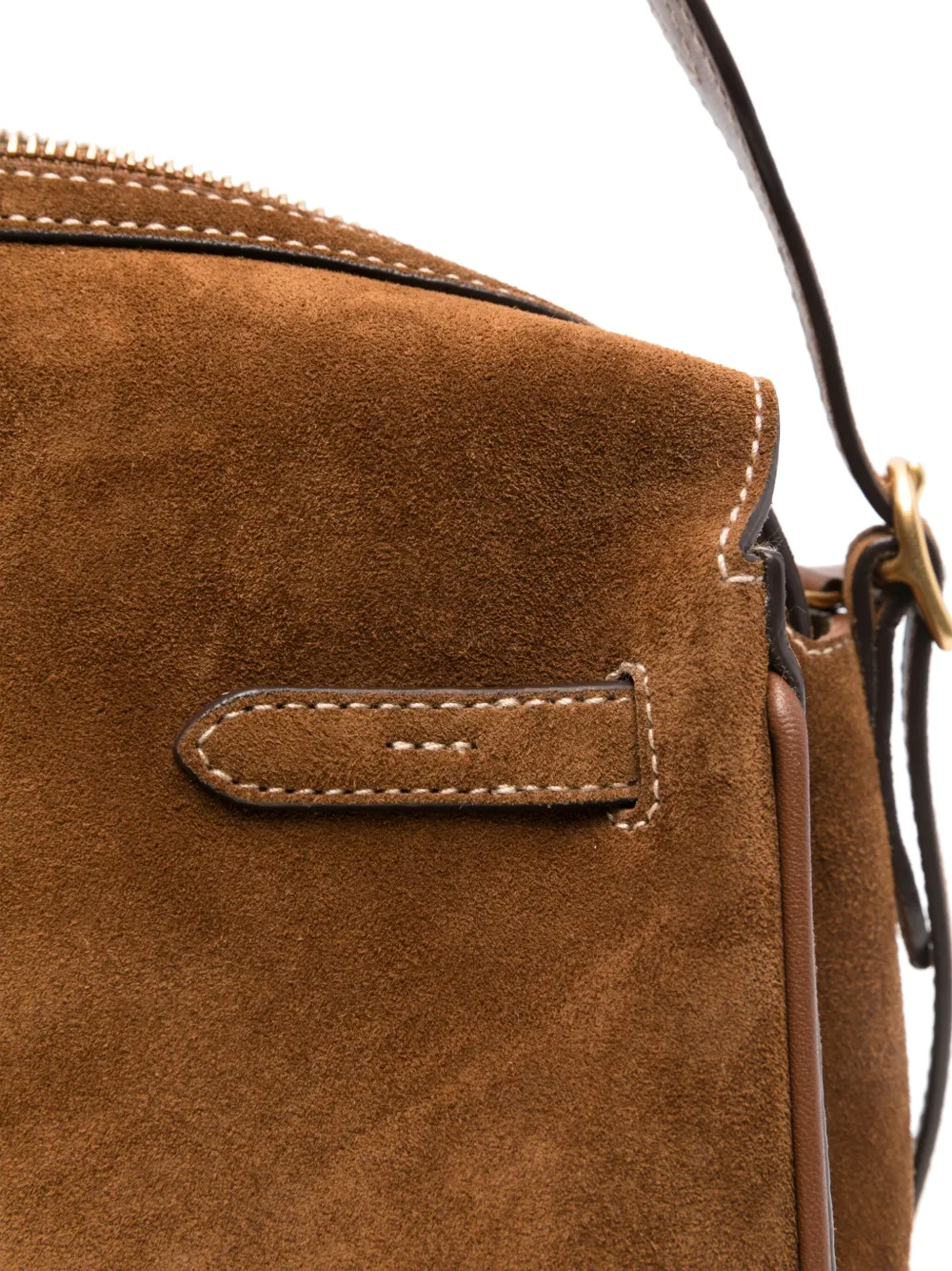 Polo Ralph Lauren Suède schoudertas Bruin