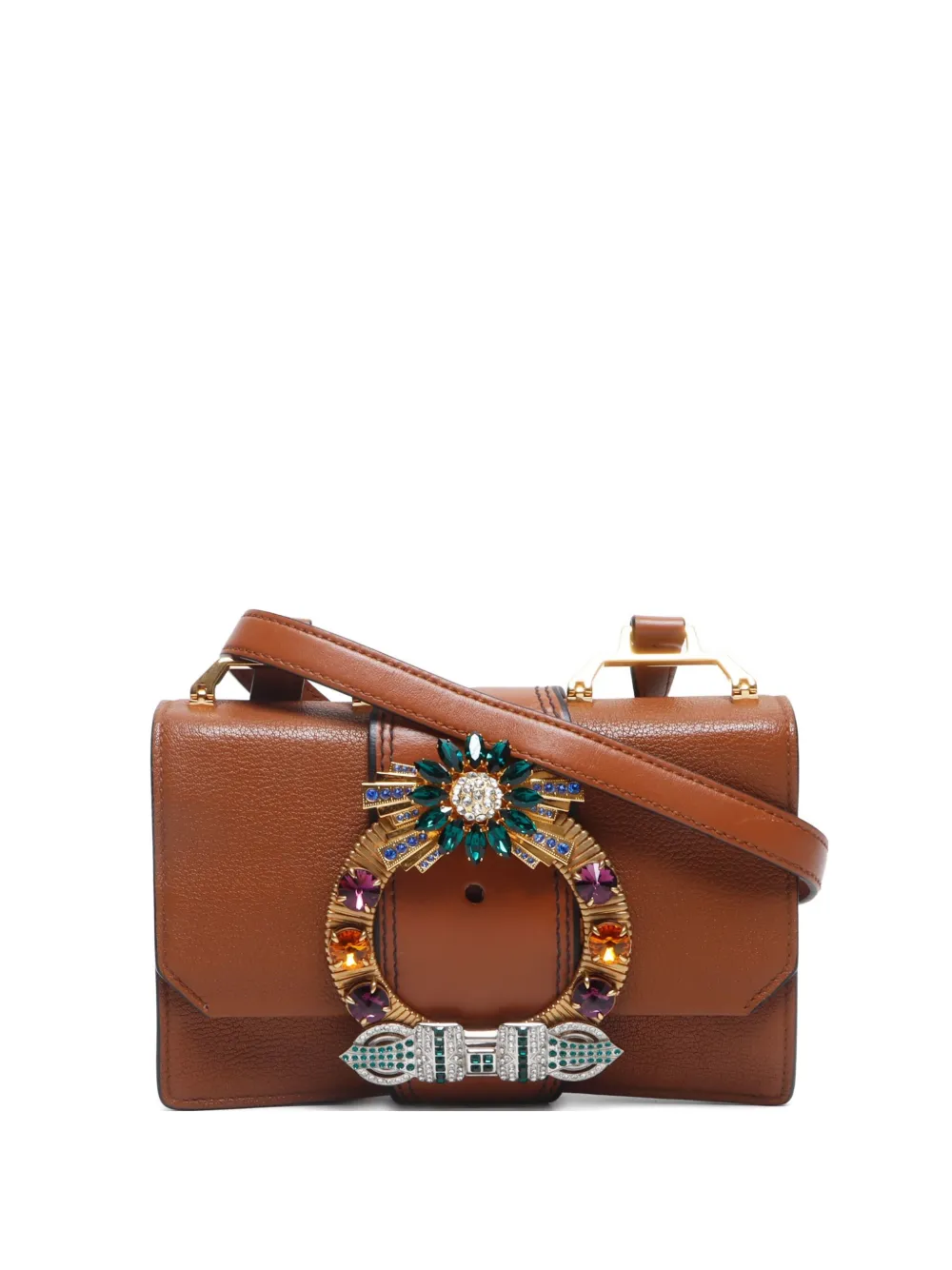 Pre-owned Miu Miu 2016-2020s Lady Leather Shoulder Bag