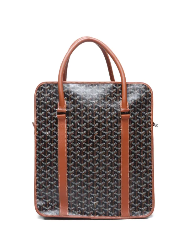 Goyard Pre-Owned 2020s Goyard Hulot The Dog Tote Bag Brown