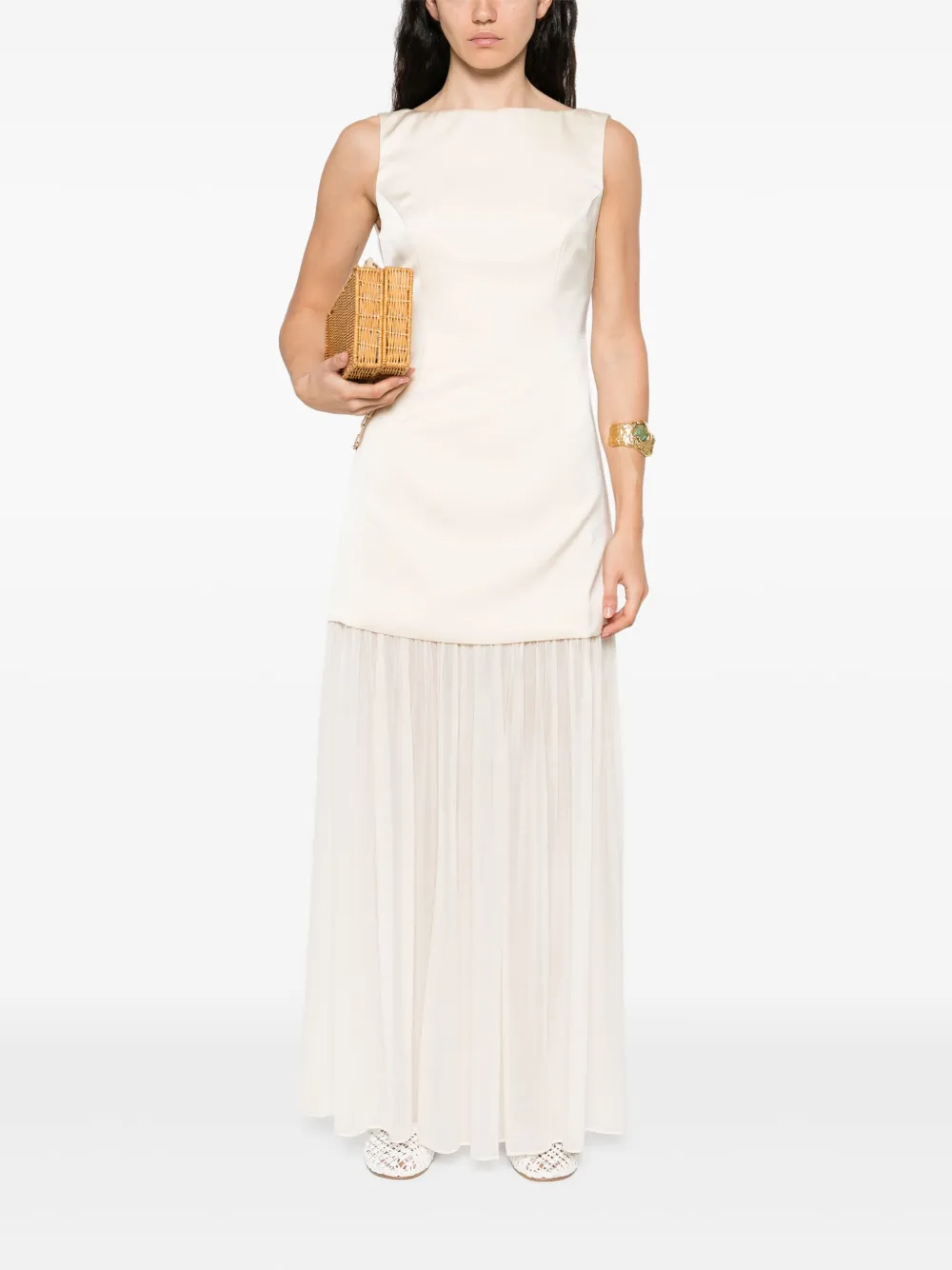 MALINA Gelaagde jurk - Beige