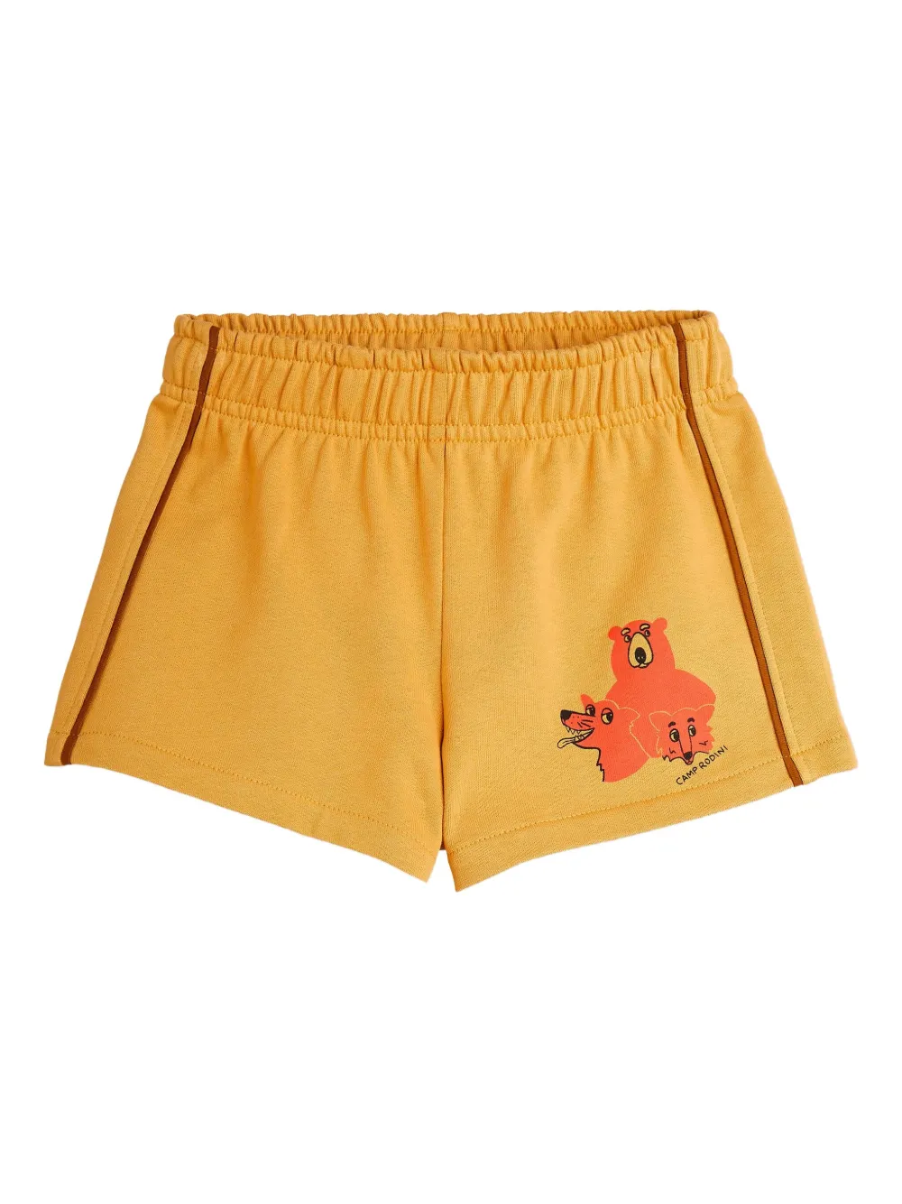Mini Rodini bear-print track shorts | Neutrals | Image 1