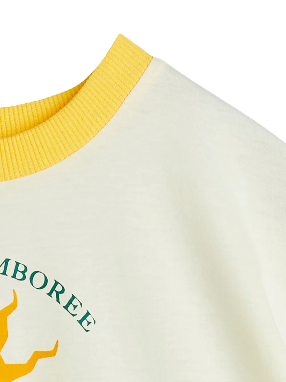 Mini Rodini T-shirtjurk met colourblocking Wit
