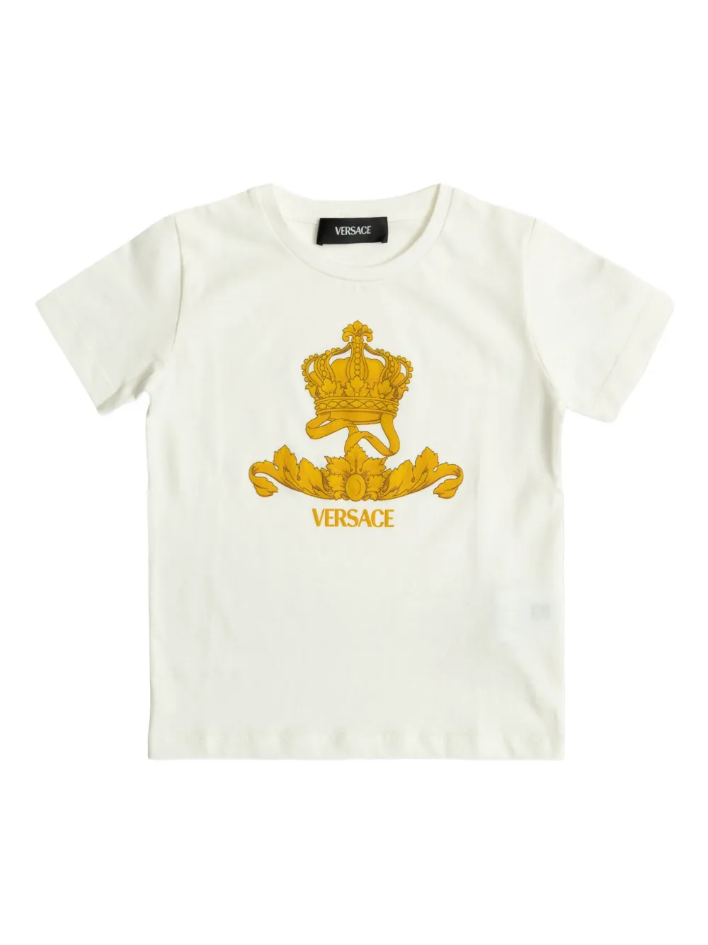 Versace Kids T-shirt met logo Wit
