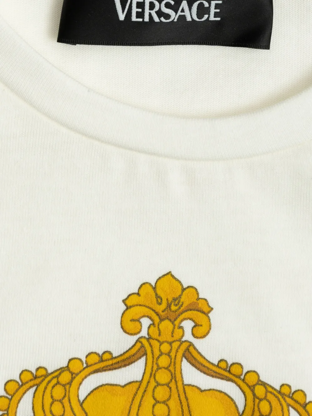 Versace Kids T-shirt met logo Wit