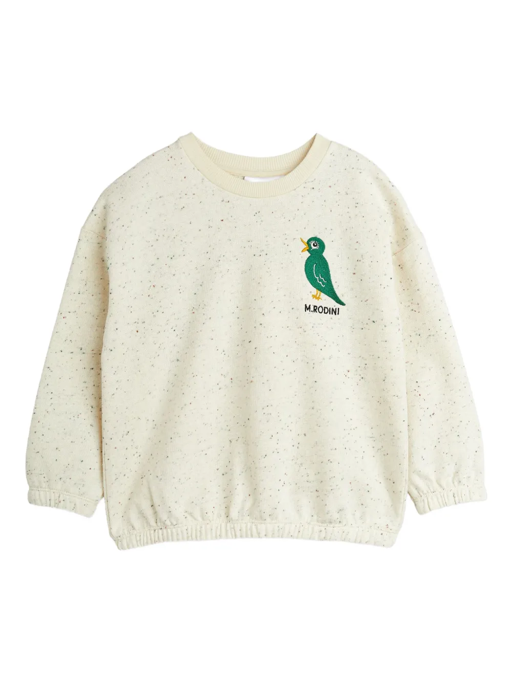 Mini Rodini Sweater met vogelpatroon Beige
