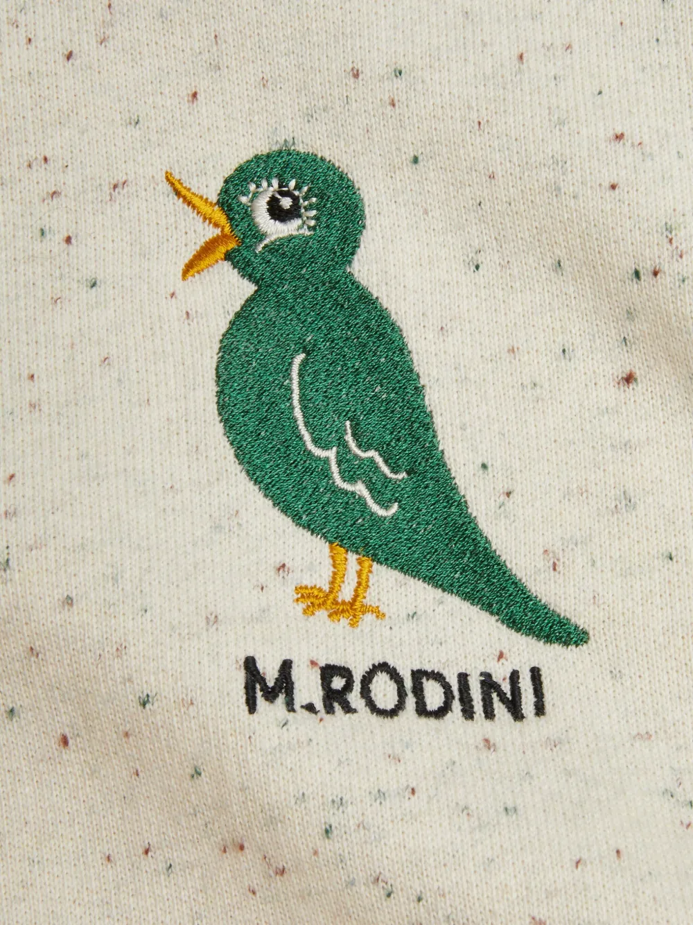 Mini Rodini Sweater met vogelpatroon Beige
